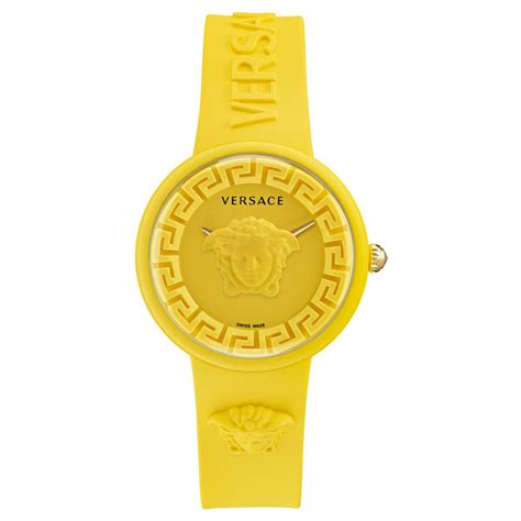 silicone colorato orologio versus versace silicone giallo|versace vs reaction.